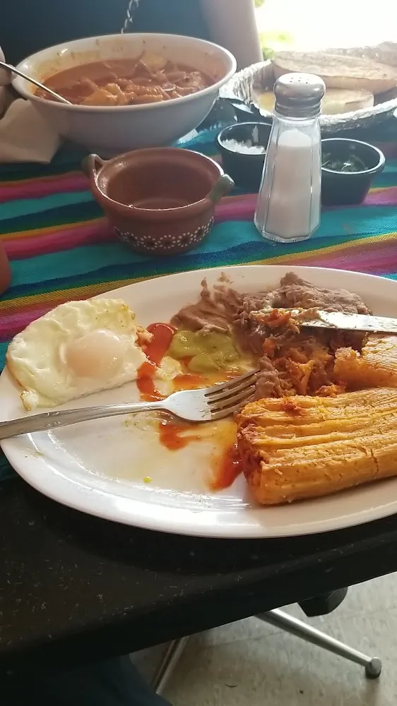 Tamale Breakfast Plate